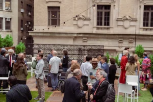 Professional rooftop bar service and networking lounge for executive NYC gatherings.
