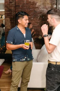 High-energy networking mixer for NYC professionals at a historical landmark venue near Bryant Park.